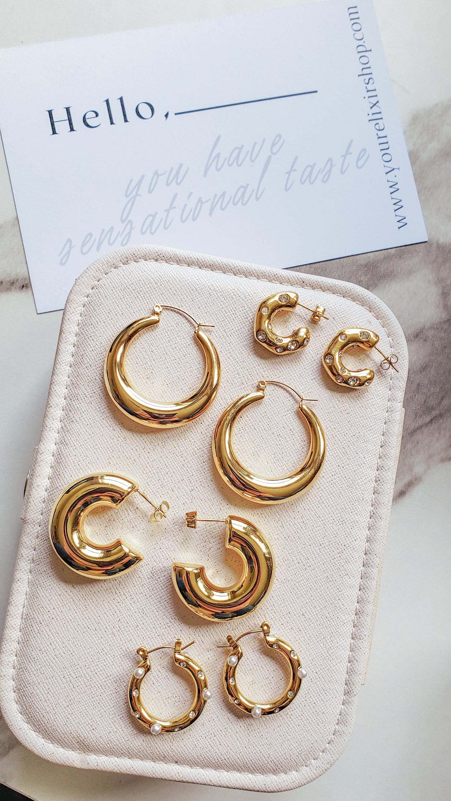 Delilah hoop Earrings