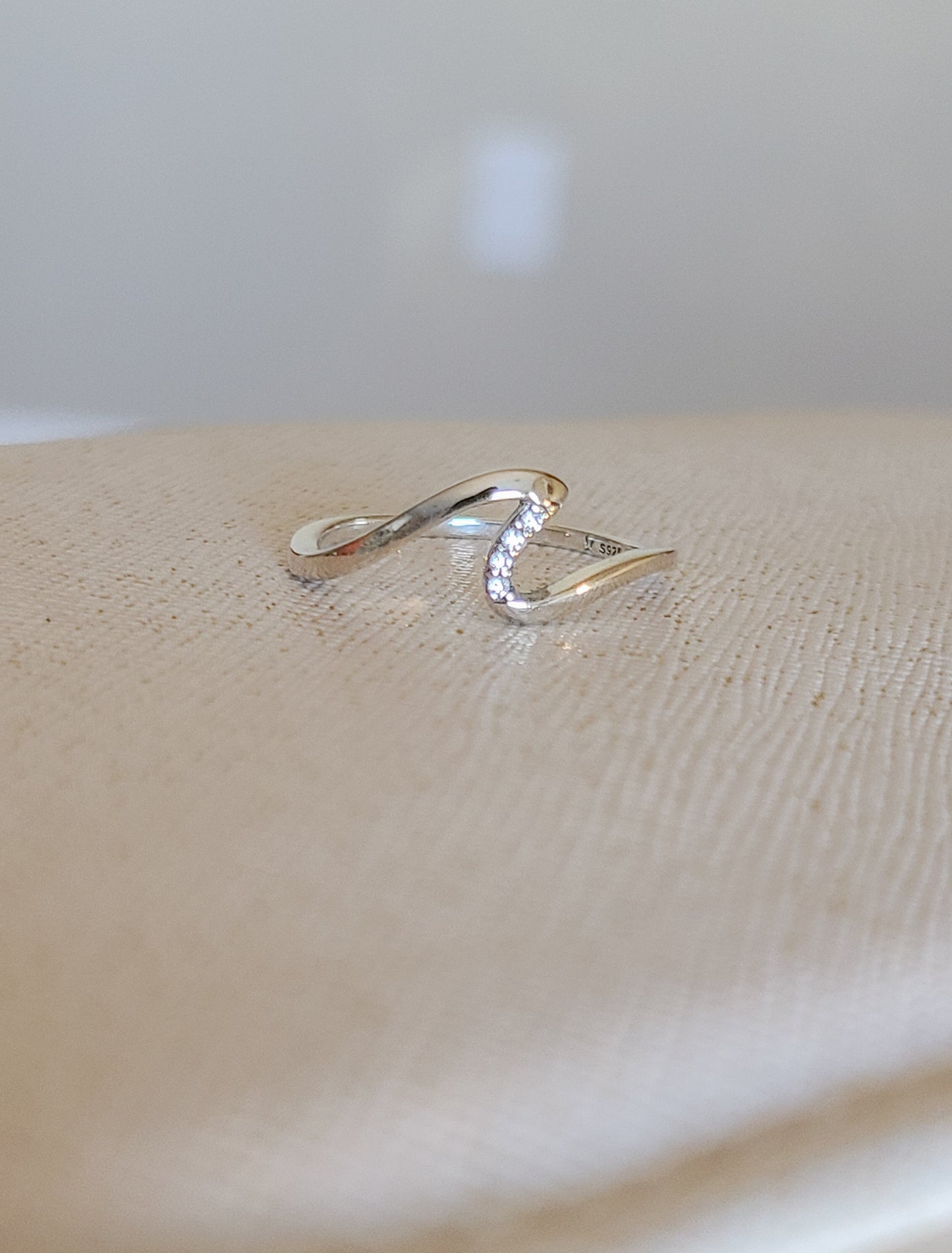 Sterling Silver Wave Ring