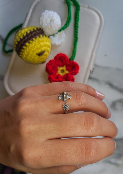 Bundle Hanging crochet & Bee Ring🐝