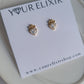 Queen of hearts Stud Earrings