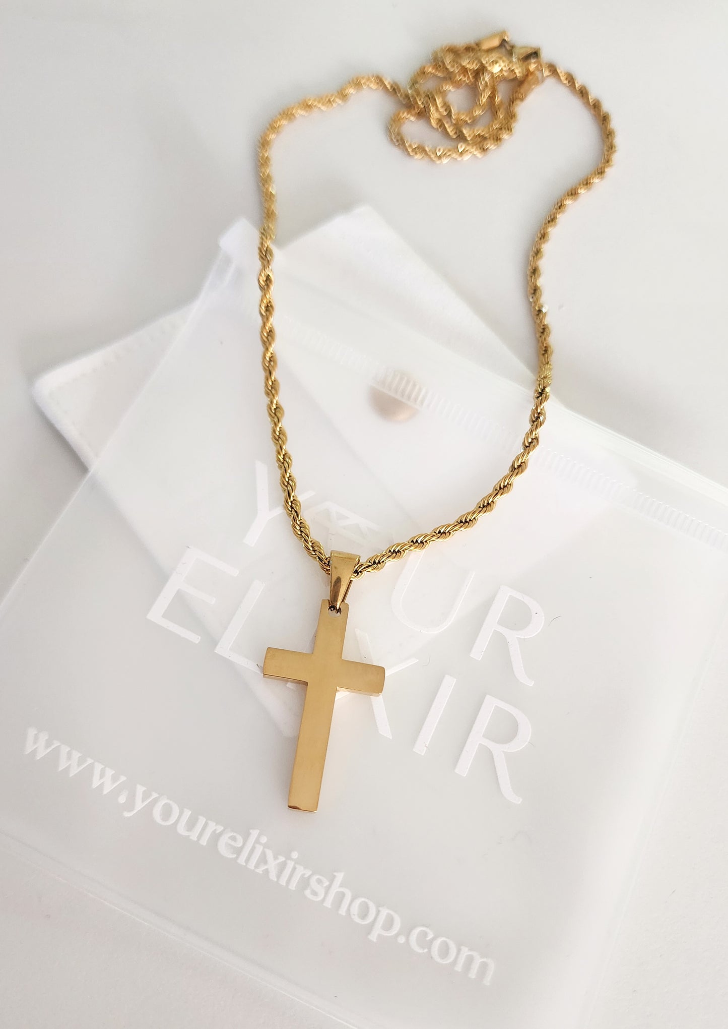 Faithful Gold Cross necklace