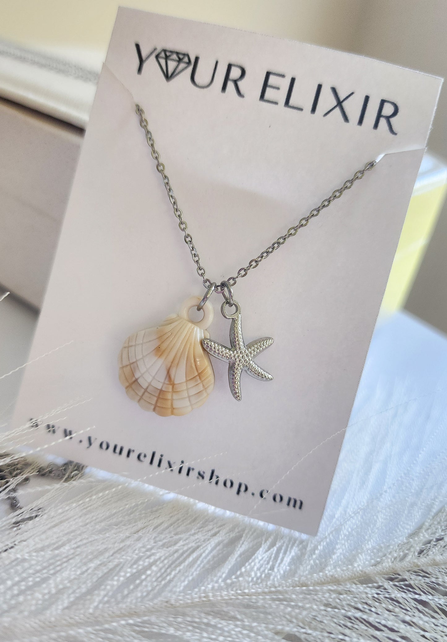 Silver Seashell Necklace