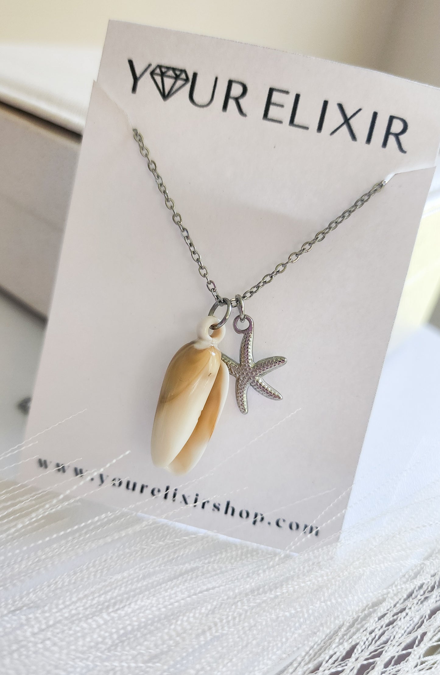 Silver Seashell Necklace