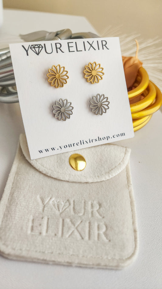 Daisy Flower Stud Earrings