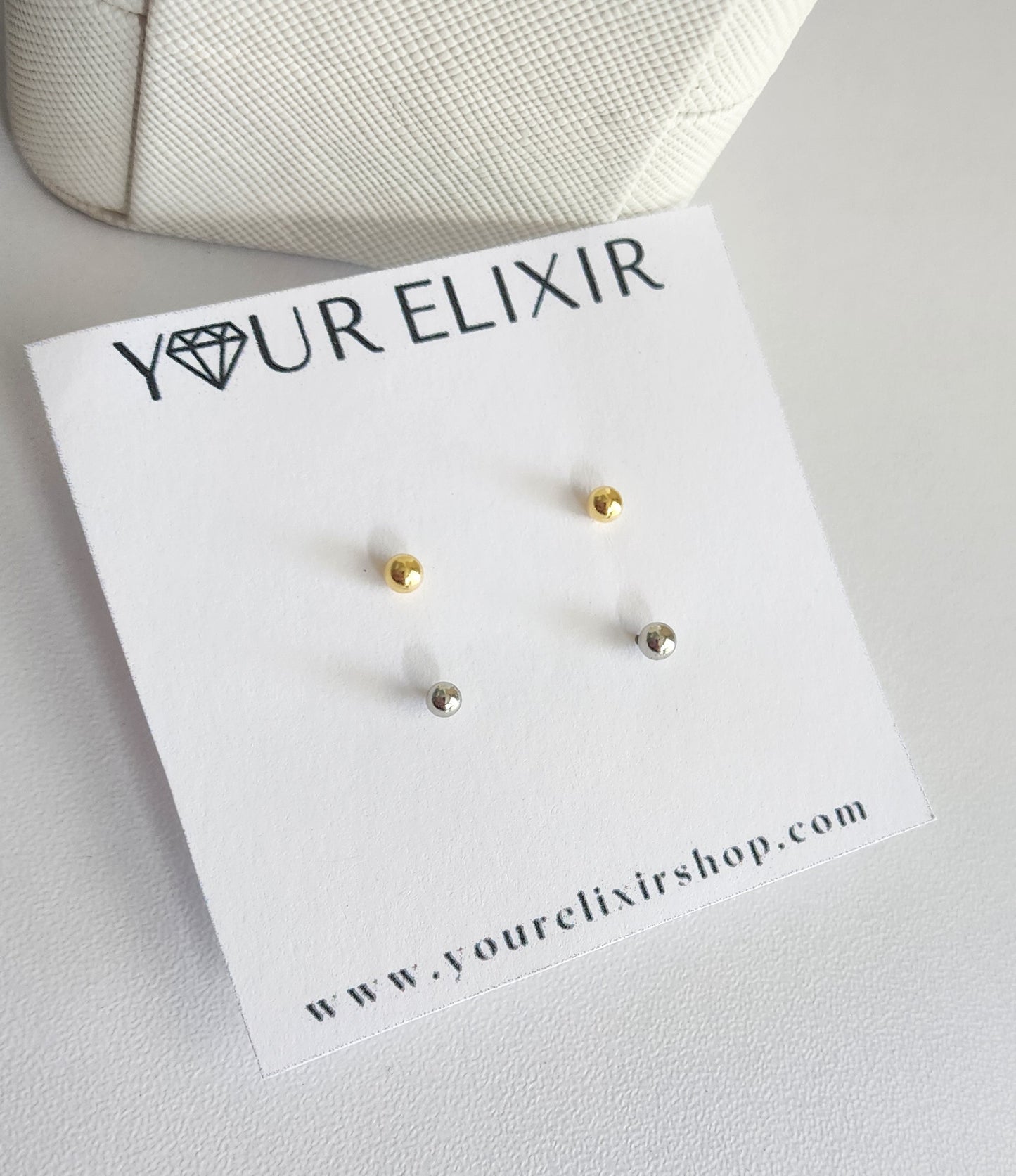 Sterling Silver Mini Stud Earrings