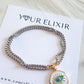 Two-tone Turkish eye bracelet