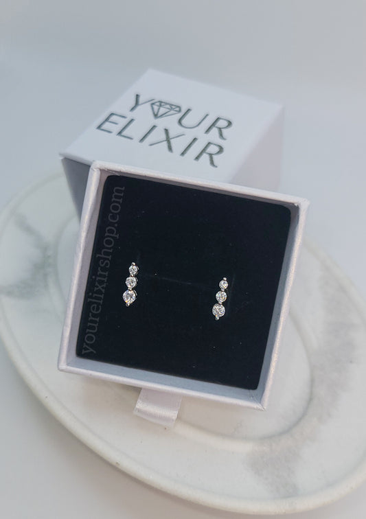 Sterling Silver Harmony Stud Earrings