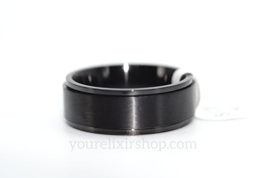 Stainless Steel Ebony men Ring