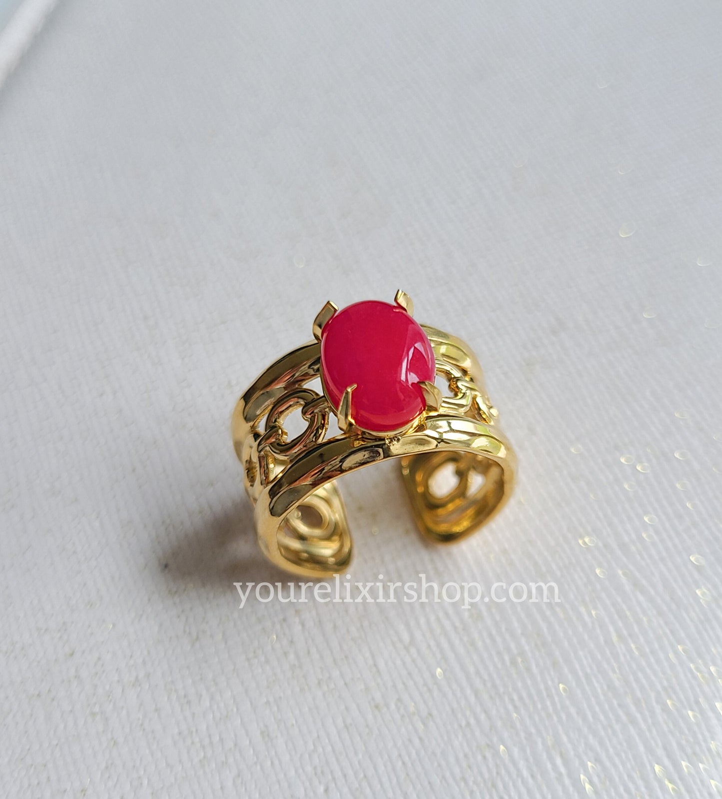 Fucsia gem Ring