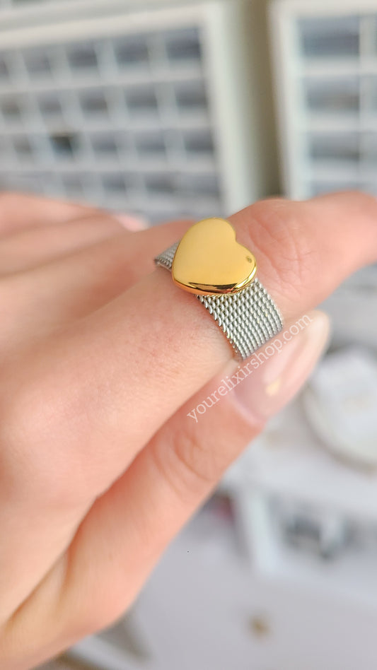 Golden Heart Ring