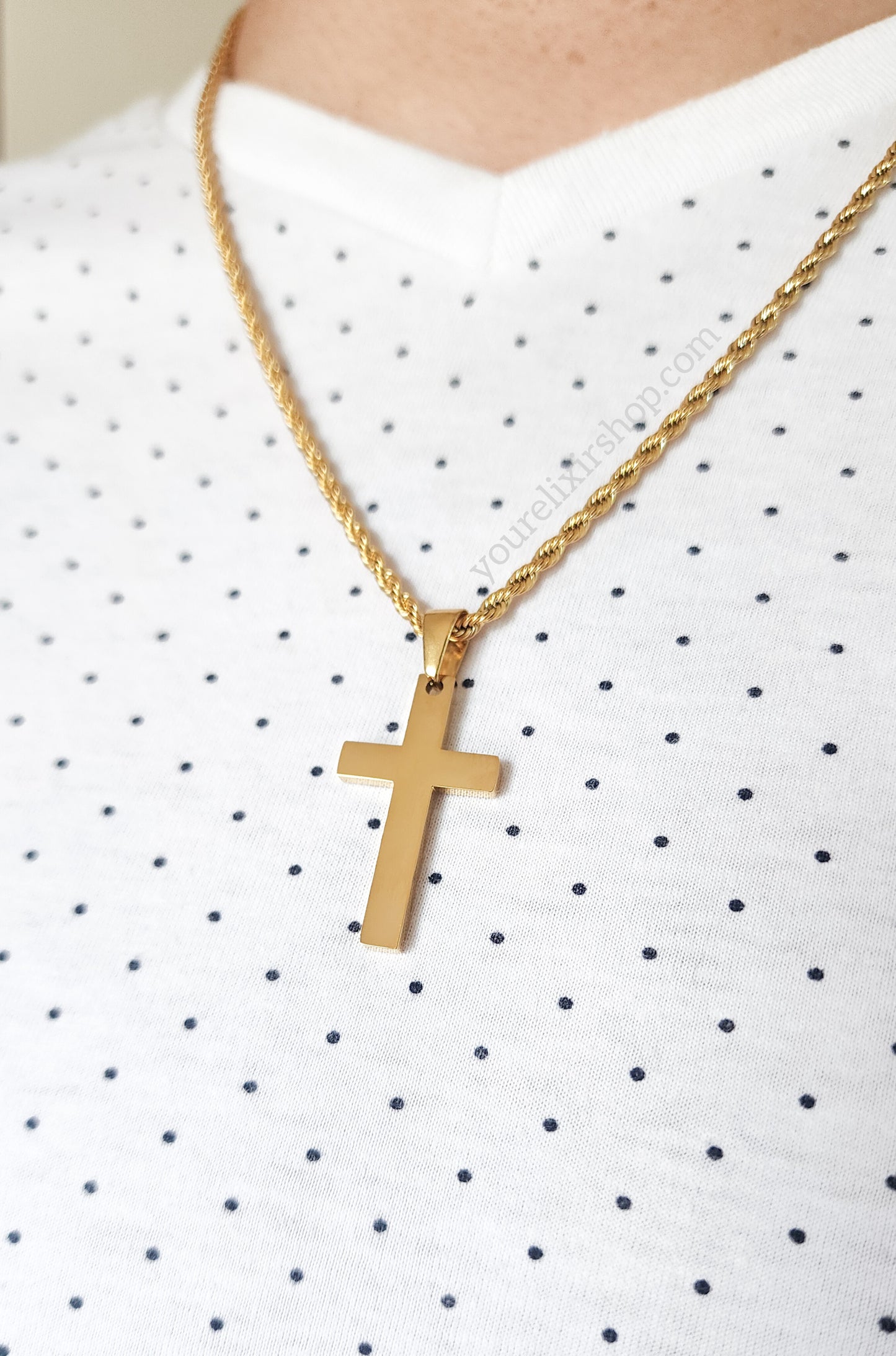 Faithful Gold Cross necklace