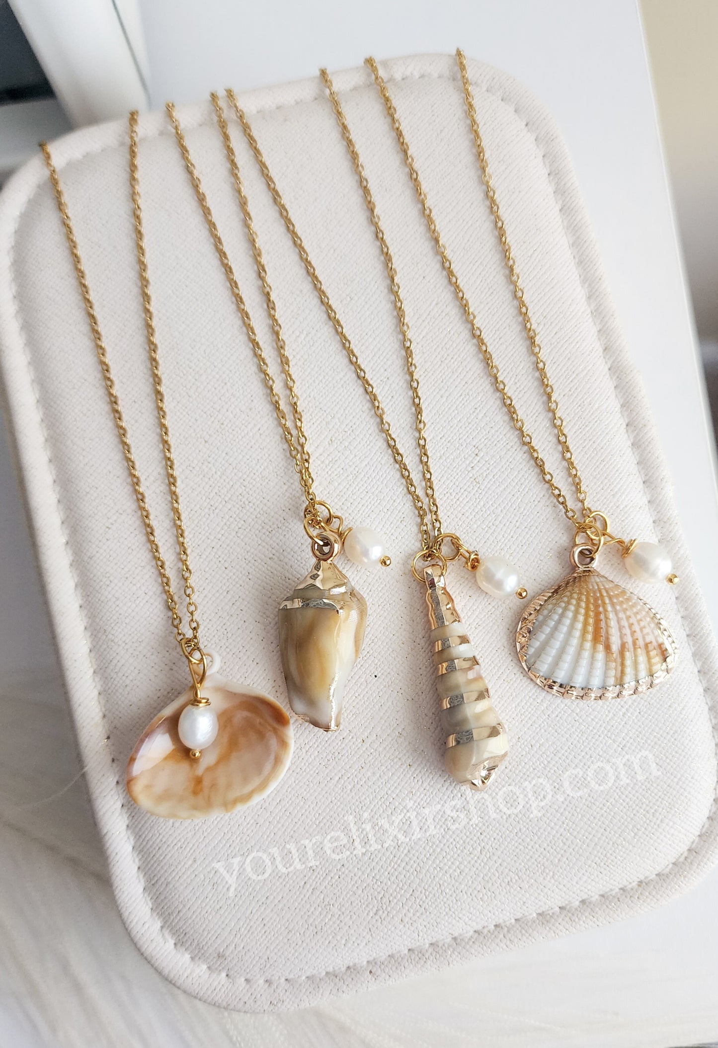 Gold Seashell Necklace