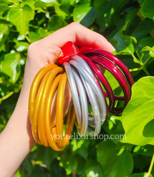 Matte Jelly Bangle Bracelets