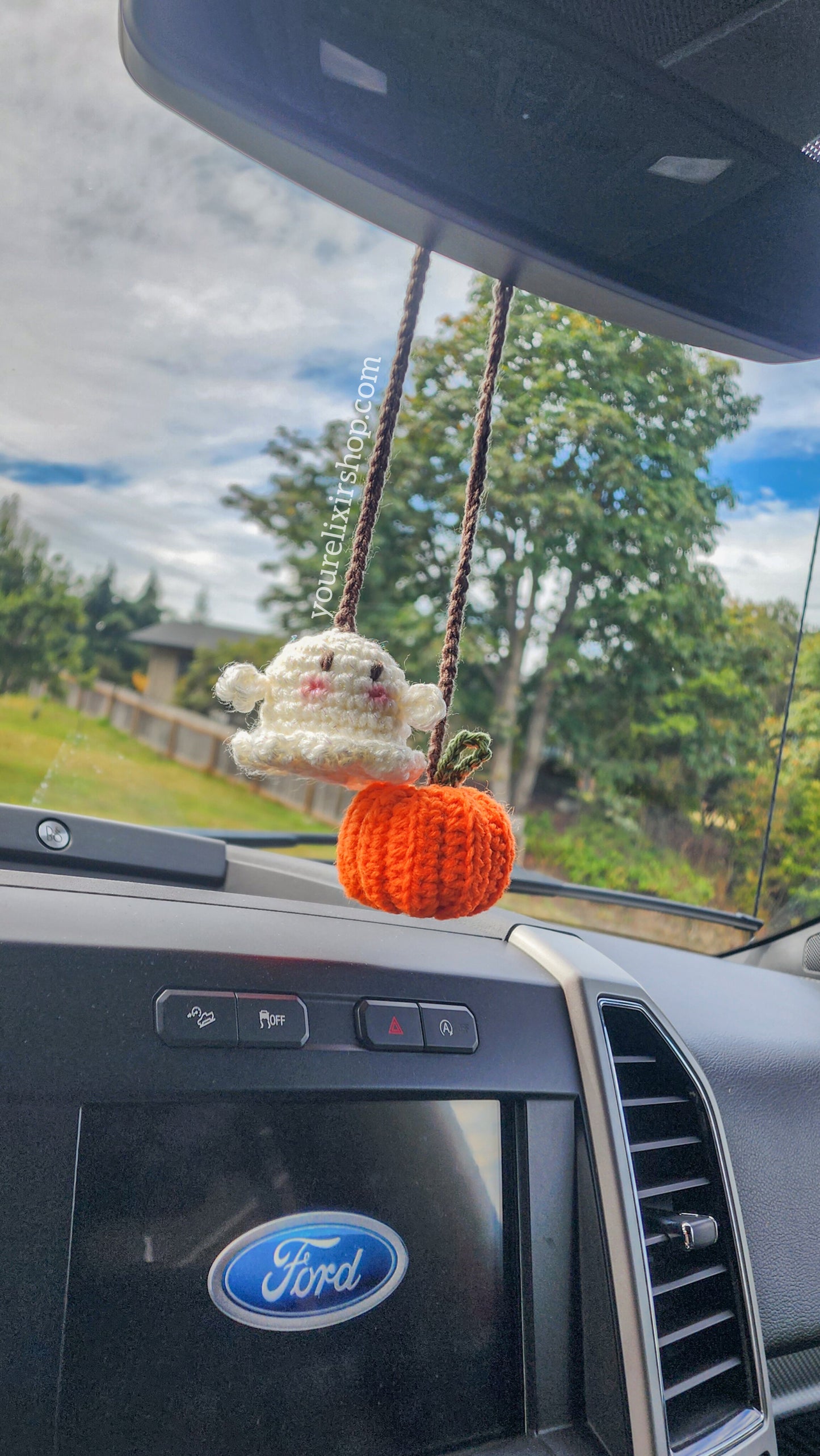 Hanging crochet Ghost 👻 & Pumpkin 🎃