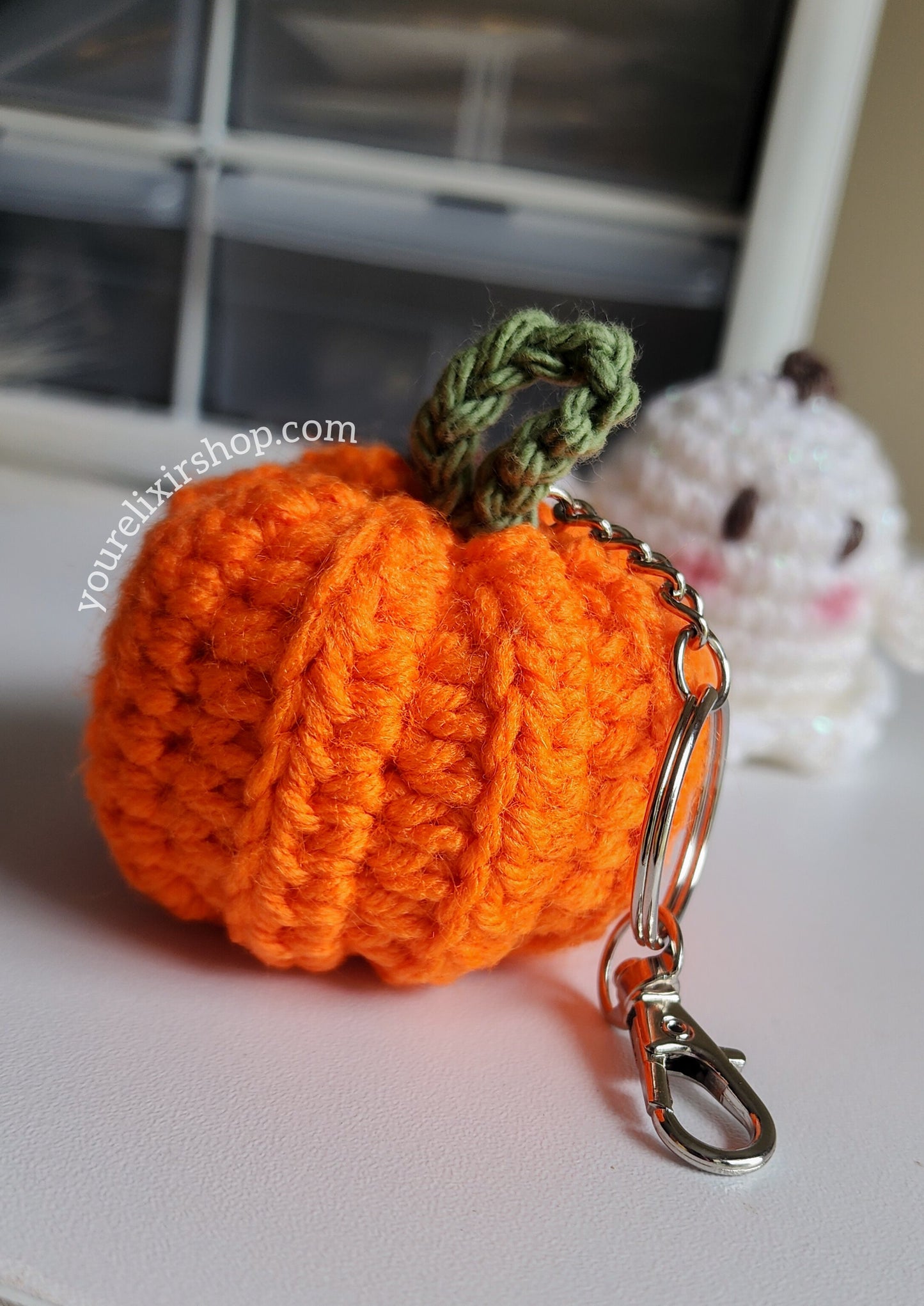 Cute Pumpkin 🎃 Crochet Keychain