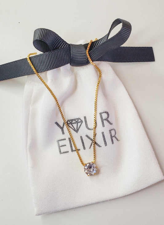 Shiny Zircon Necklace