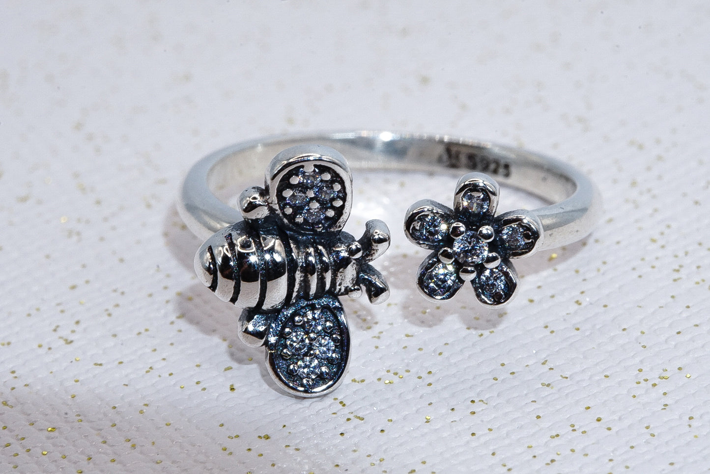 Sterling Silver Bee Ring