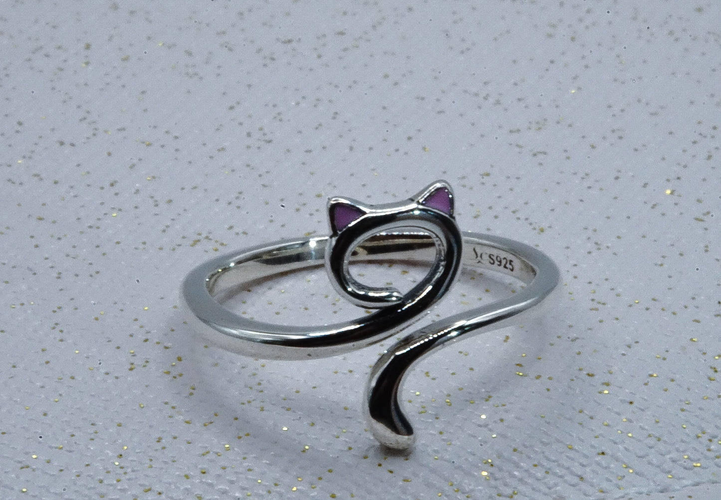 Sterling Silver Cat Ring