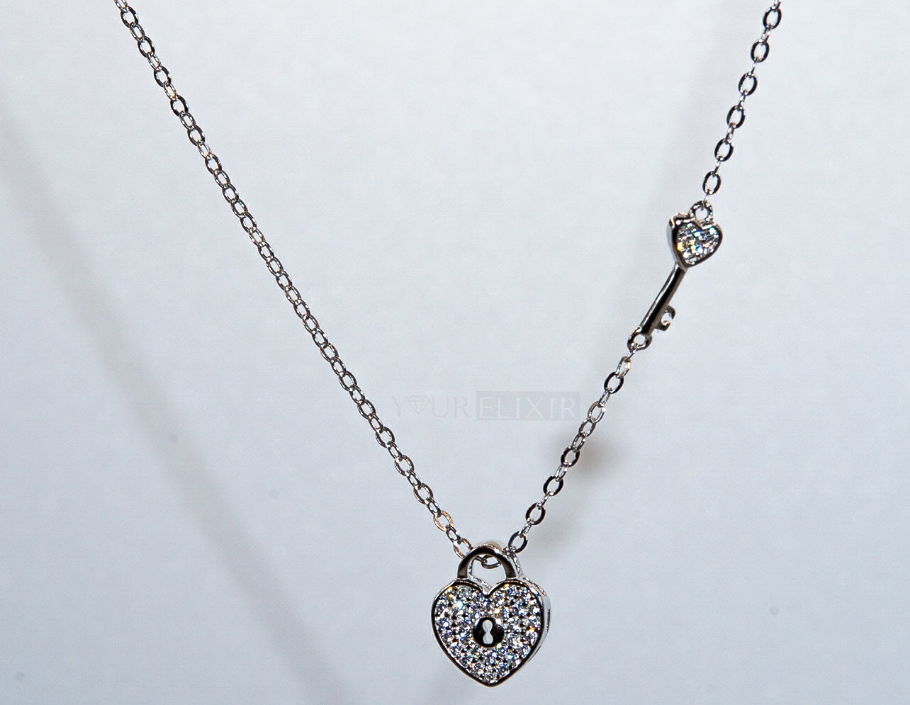 Sterling Silver The Key of my Heart Necklace