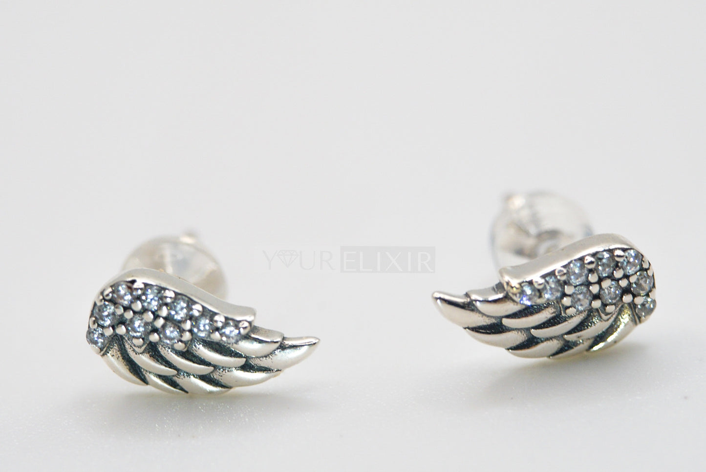 Sterling Silver Wings Earrings