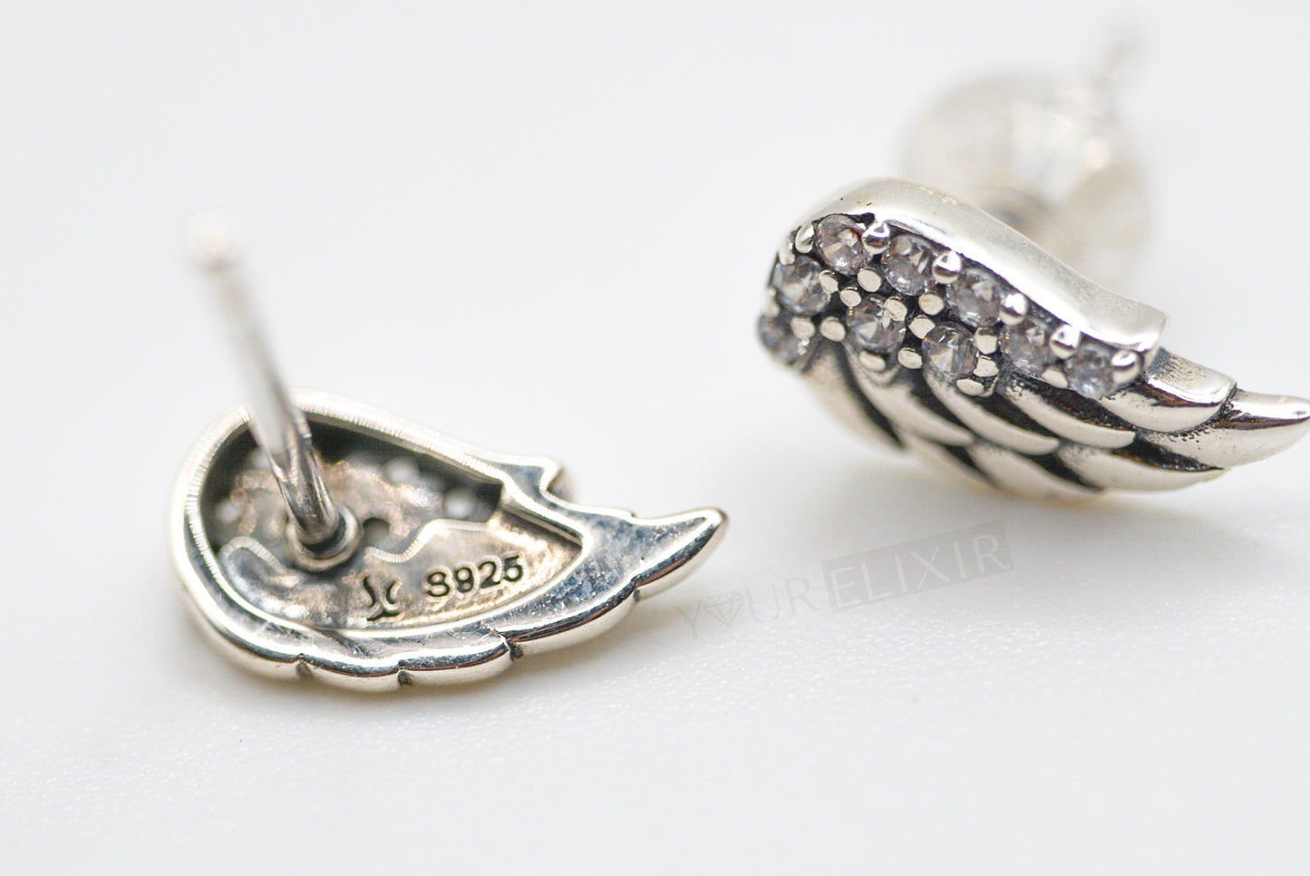 Sterling Silver Wings Earrings