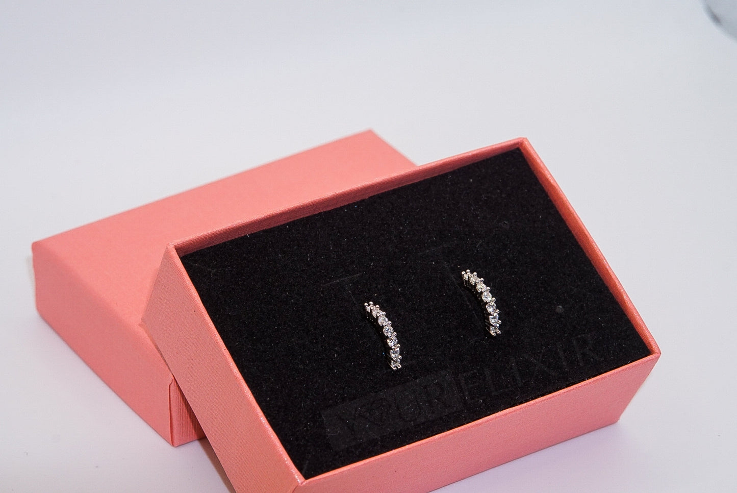 Sterling Silver Zircon Hoops Earrings