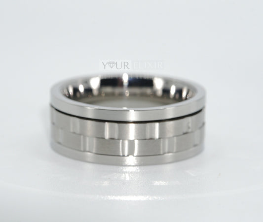 Stainless Steel Geo men Ring