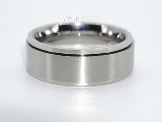 Stainless Steel Silver men Ring