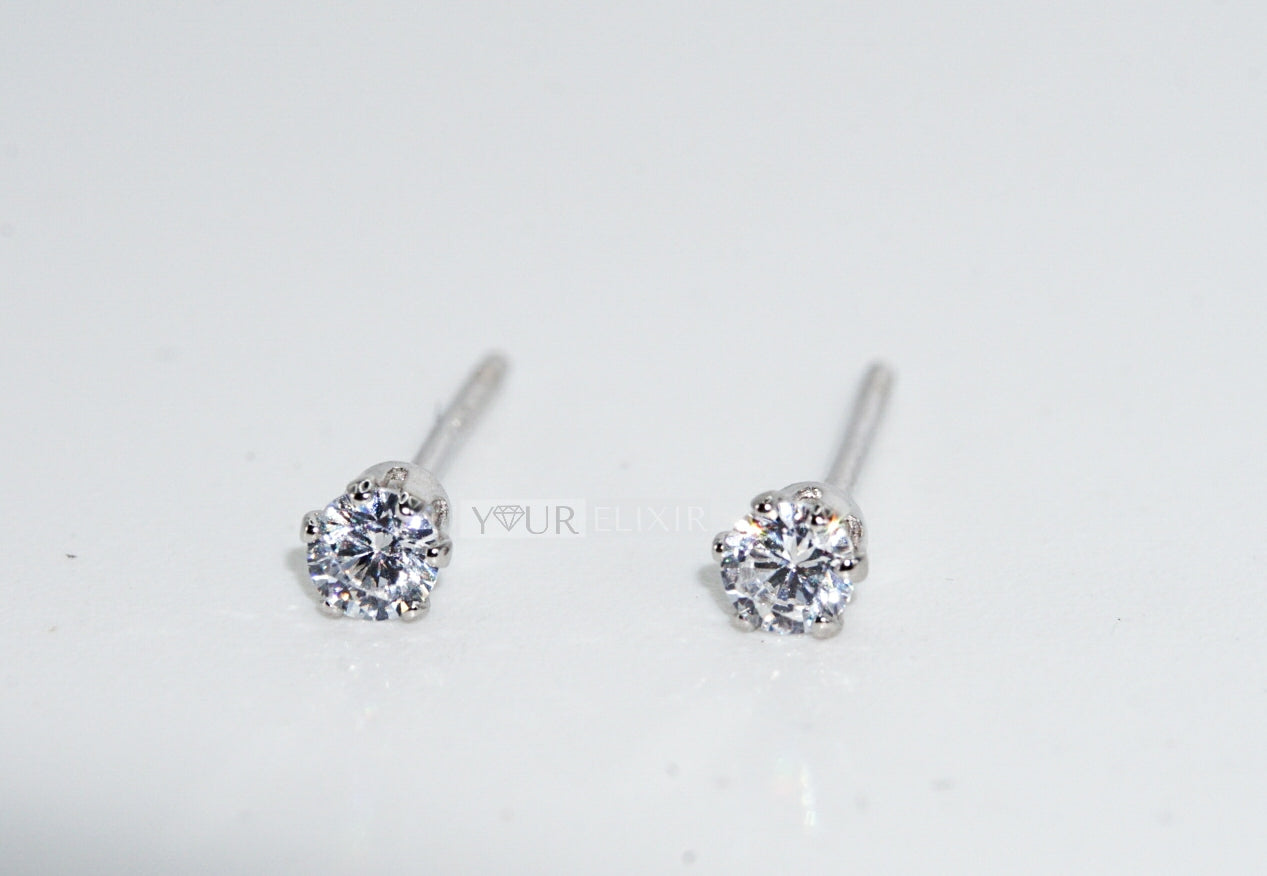 Sterling Silver 3mm Stud Earrings